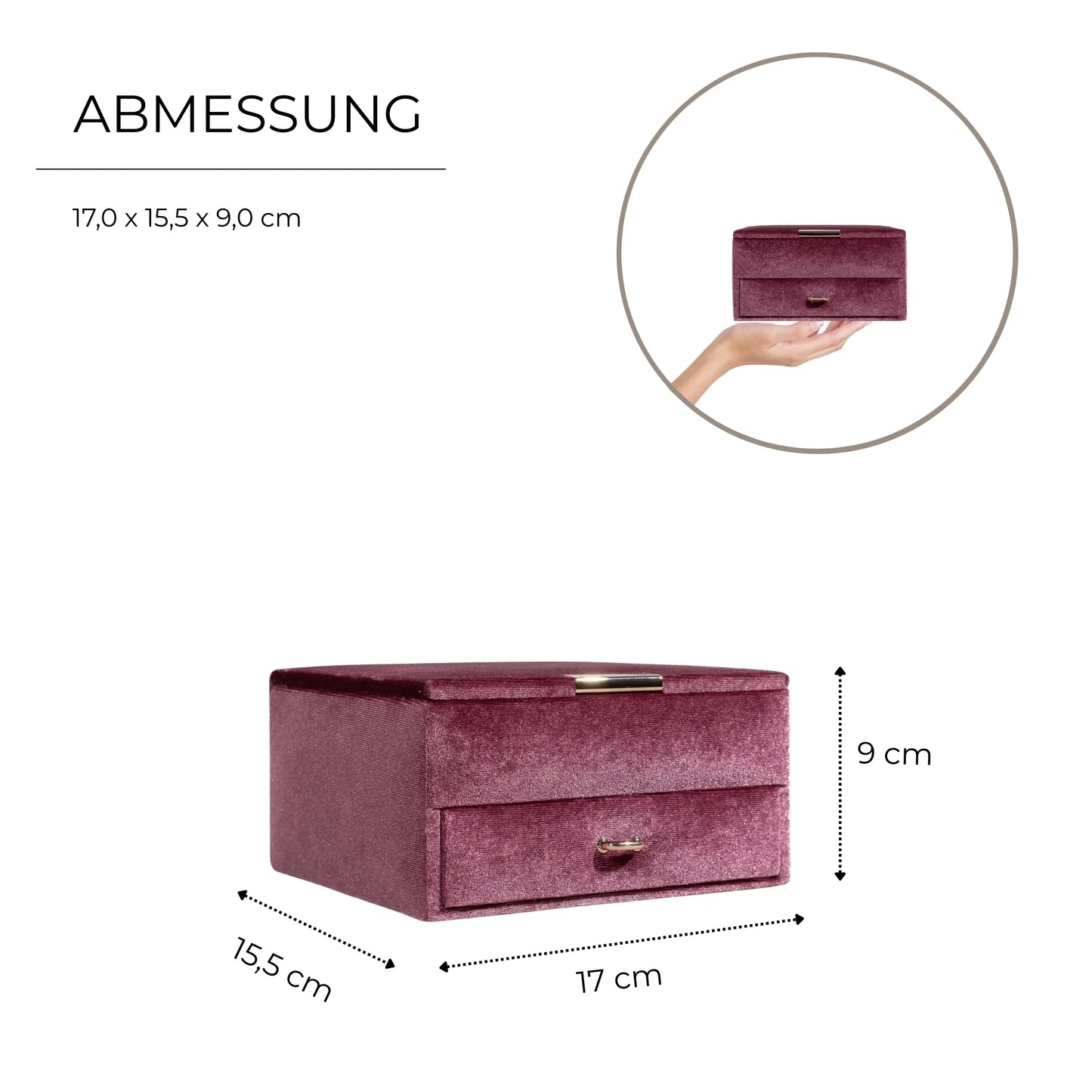 Smyckeskrin Chenille i sammetsvelour