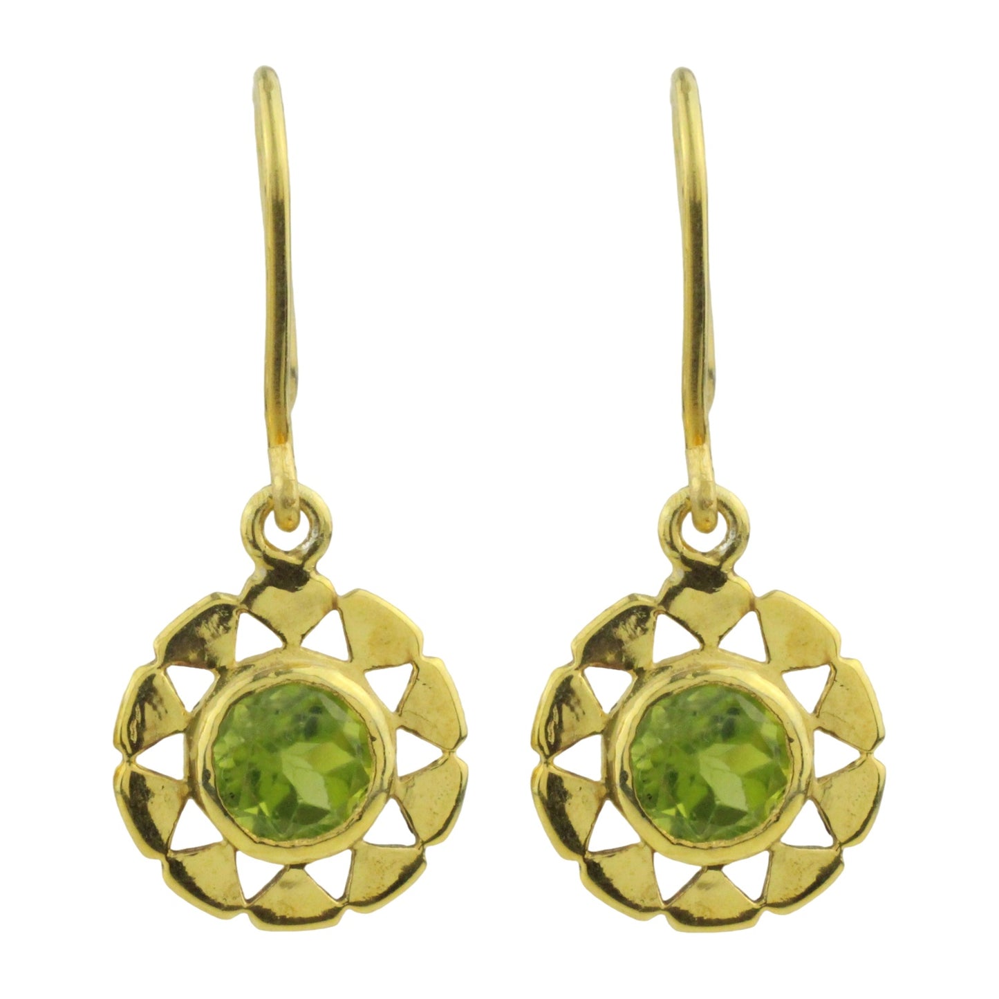 Örhängen med Peridot