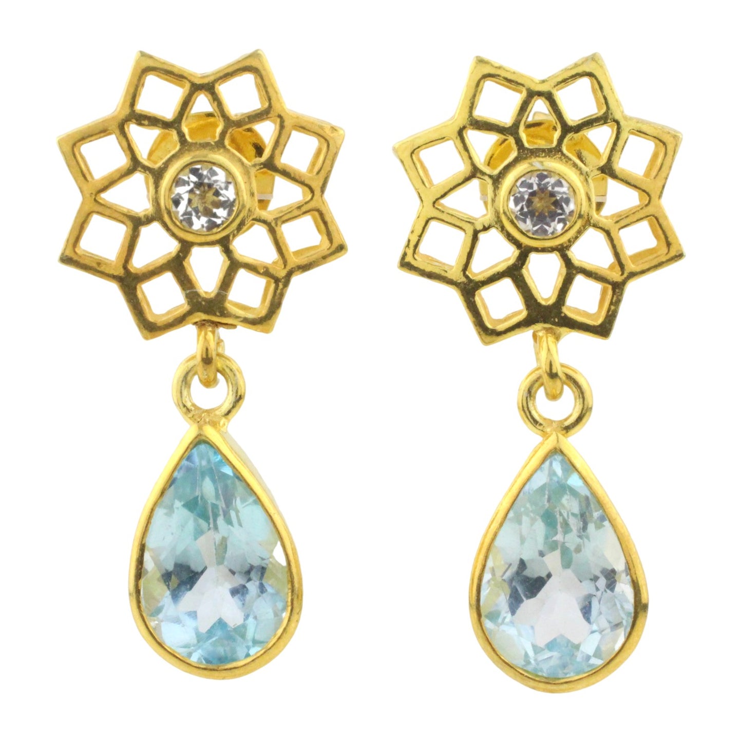 Örhängen med Topaser