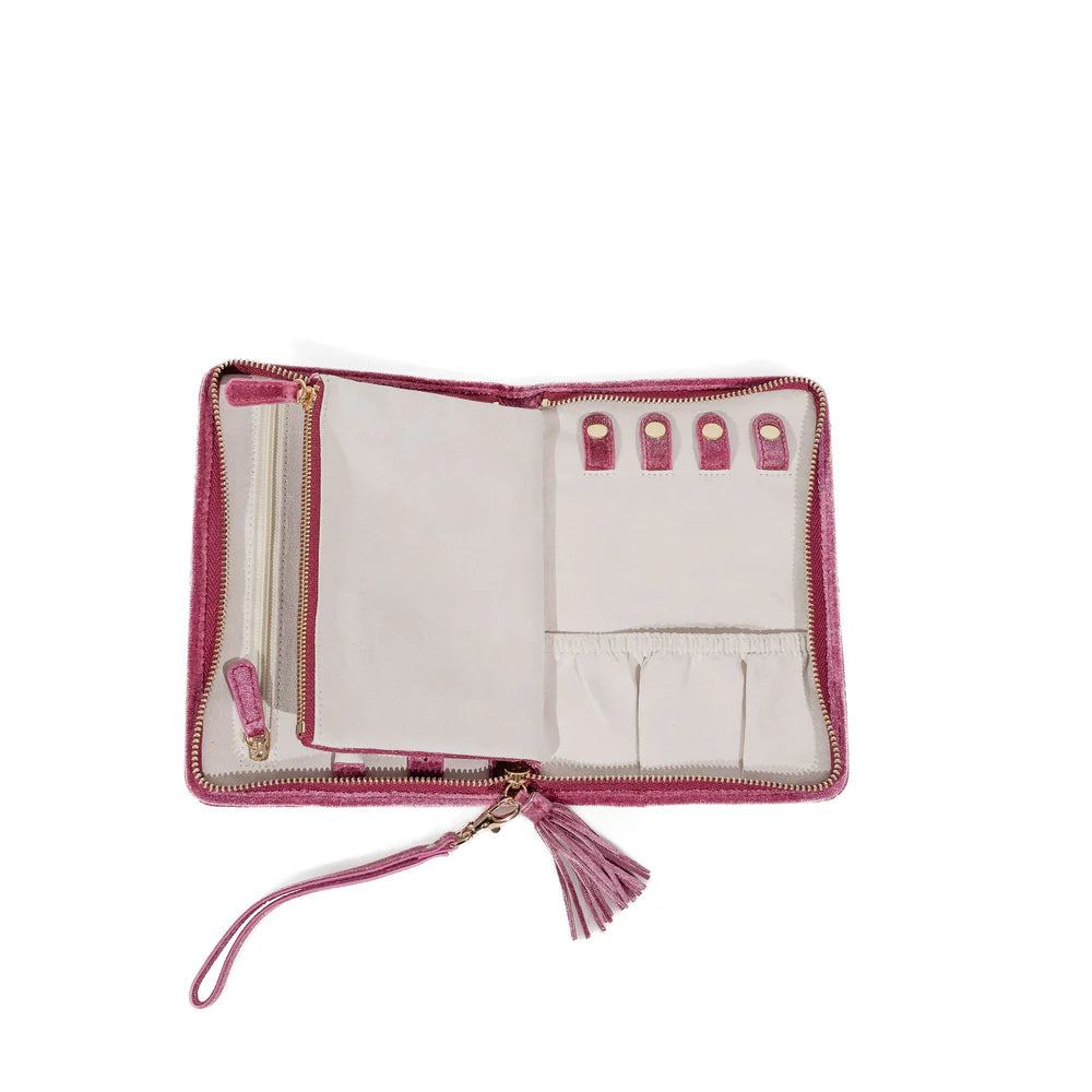 Smyckeetui Chenille i sammetsvelour