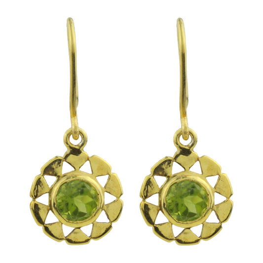 Örhängen med Peridot