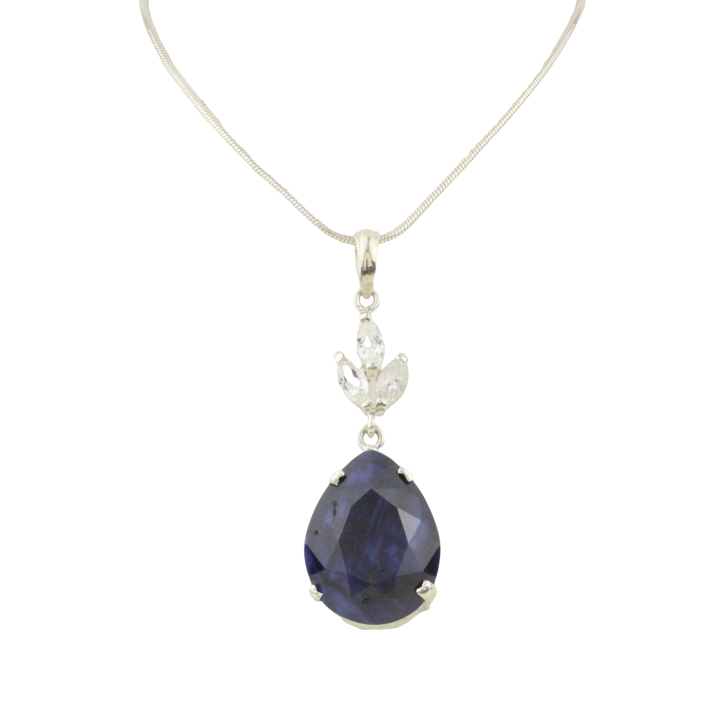 Halssmycke med Safir och Topas