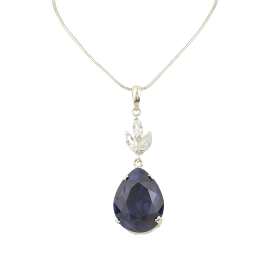 Halssmycke med Safir och Topas